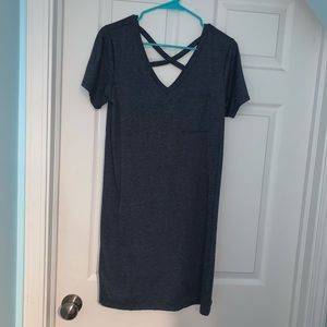 Criss Cross Back T-Shirt Dress